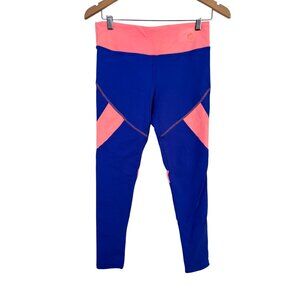 CYSM Virtual Sensuality Fit Hi Compression Leggings Size L Peach Blue